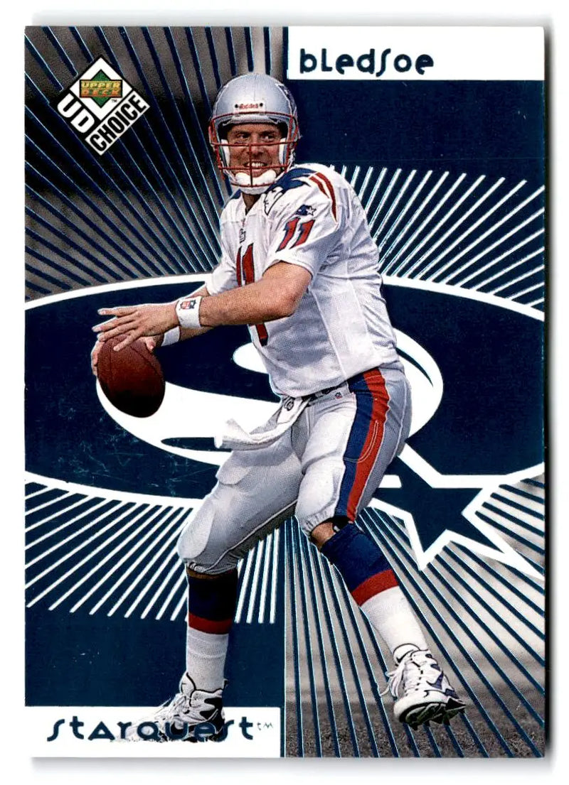1998 UD Choice #11 Drew Bledsoe StarQuest Blue - Football Card Single