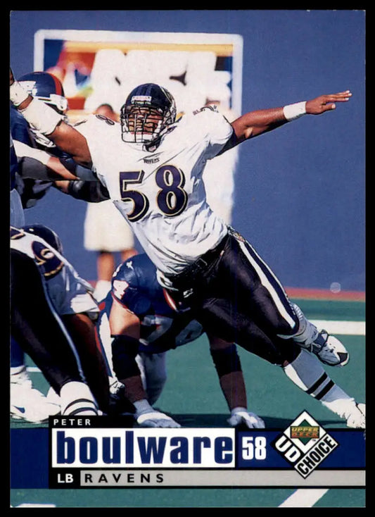 1998 UD Choice Peter Boulware 13 Baltimore Ravens NM - Football Card Single