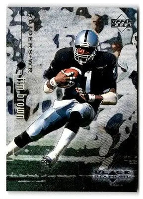 1998 Upper Deck Black Diamond Rookie Edition #63 Tim Brown - Football Card Single