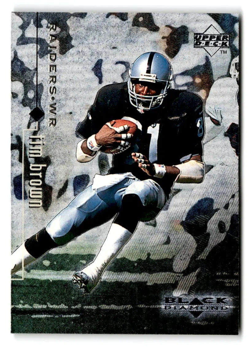 1998 Upper Deck Black Diamond Rookie Edition #63 Tim Brown - Football Card Single