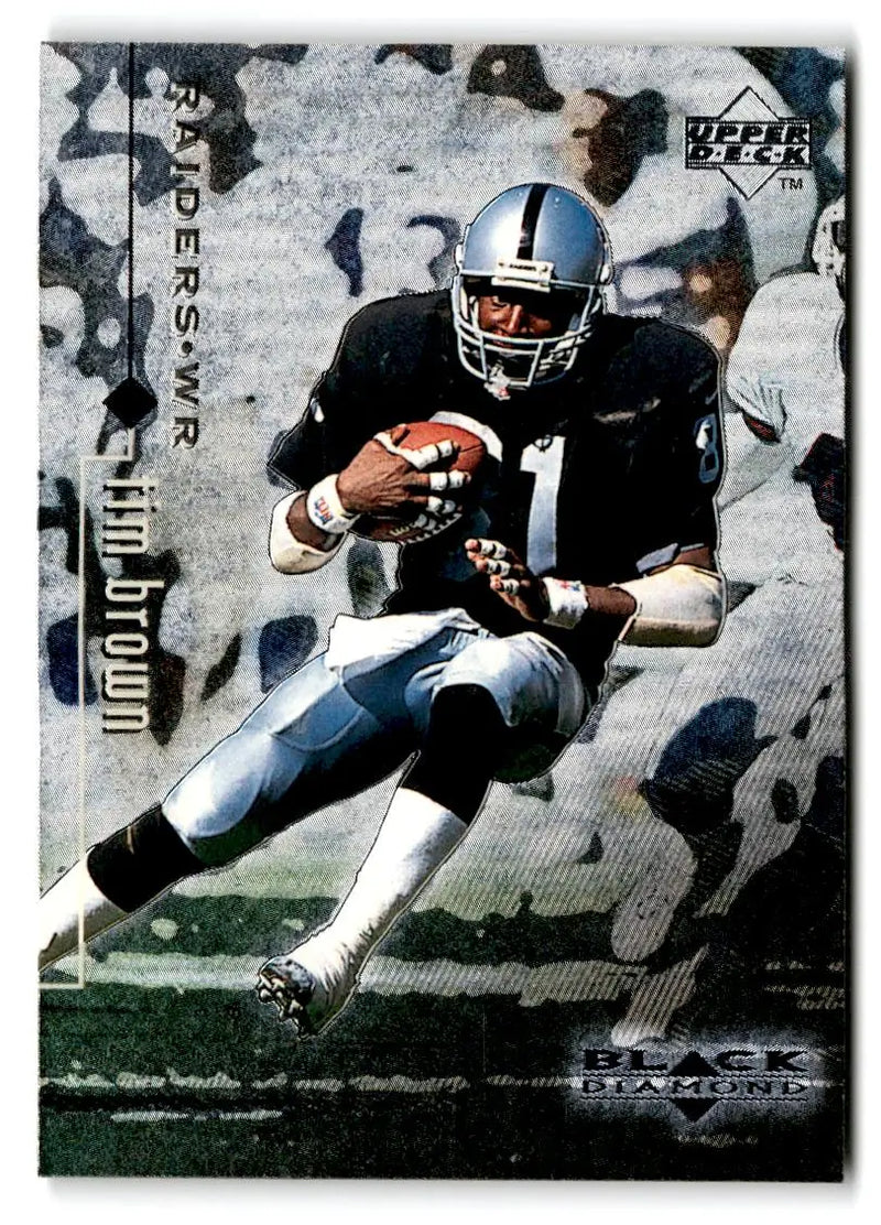 1998 Upper Deck Black Diamond Rookie Edition #63 Tim Brown - Football Card Single