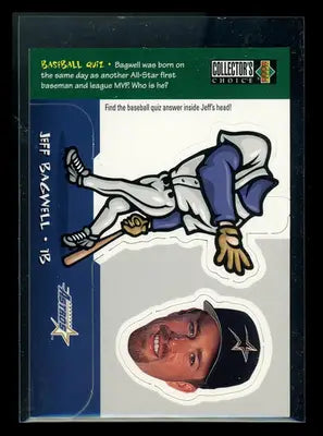 1998 Upper Deck Collector’s Choice Jeff Bagwell #16 of 30 Mini Head Baseball - Sports Memorabilia