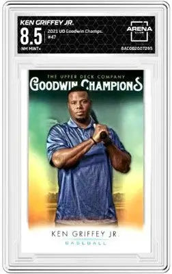 Graded baseball trading card of Ken Griffey Jr from Champions Ken Griffey series