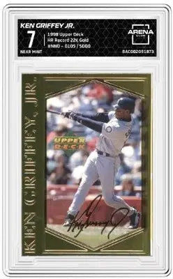 Graded 1998 Upper Deck Ken Griffey Jr NNO HR Record baseball card in Arena Club edition