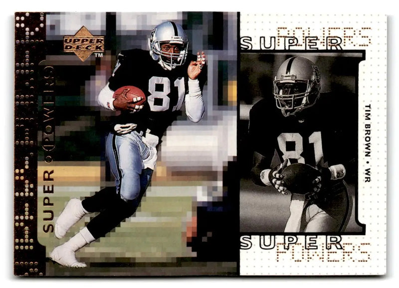 1998 Upper Deck #S27 Tim Brown Super Powers - Football Card Single