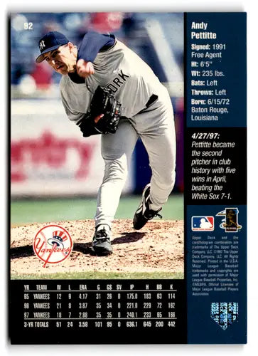 1998 Upper Deck Special F/X #92 Andy Pettitte NM-MT Yankees ID:82512 - Baseball Card Single