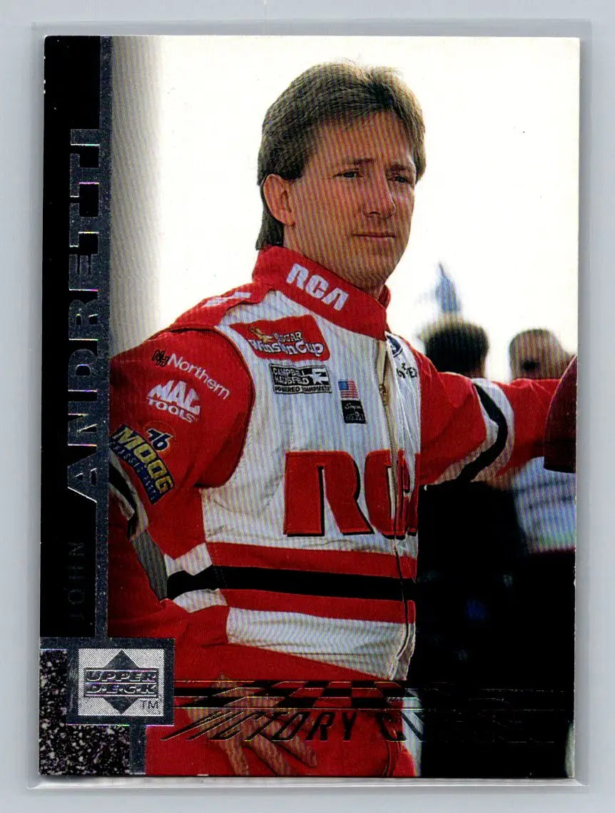 1998 Upper Deck Victory Circle #39 John Andretti Cale Yarborough Motorsports - Racing Card Single