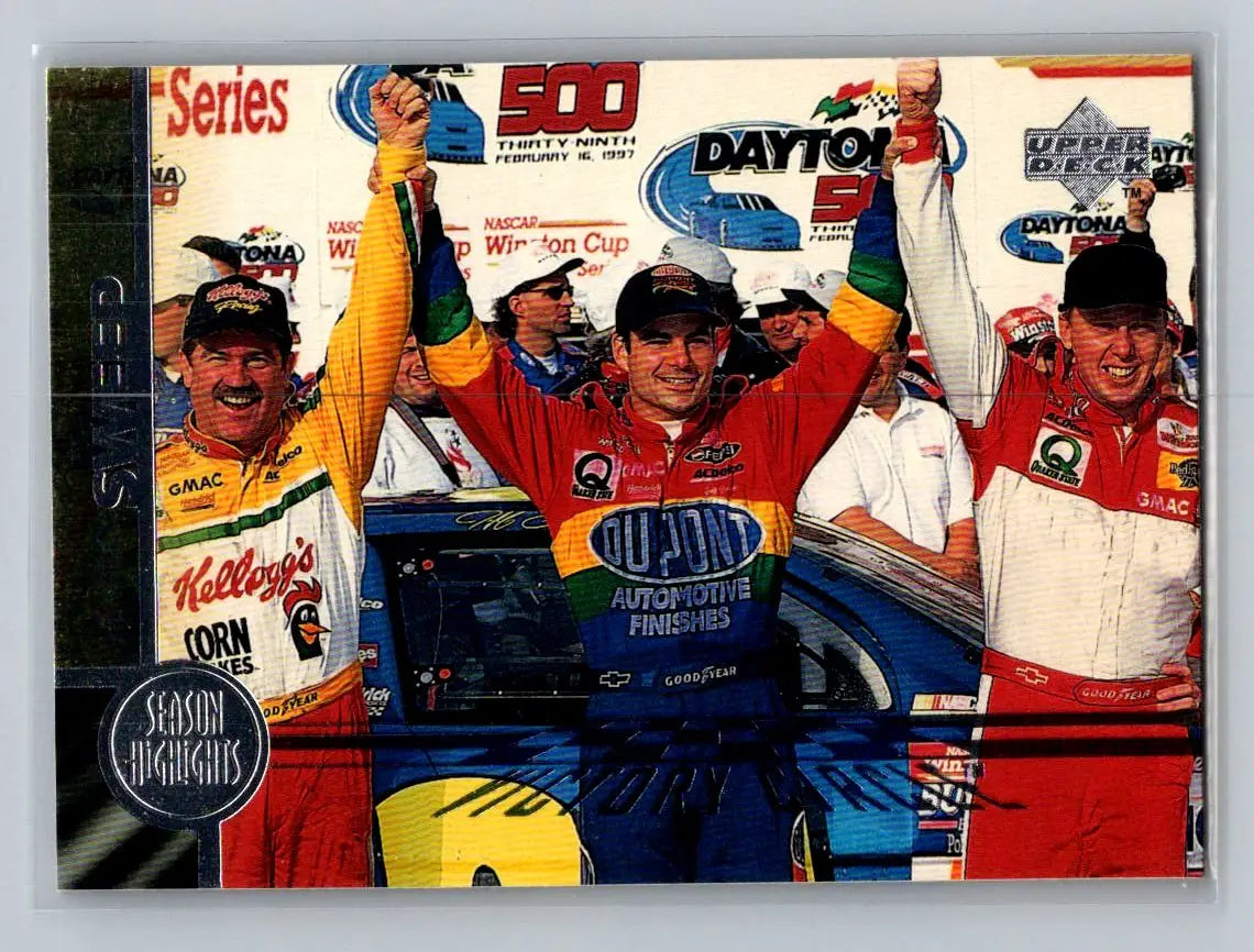 1998 Upper Deck Victory Circle #92 Hendrick Sweep Hendrick Motorsports - Racing Card Single