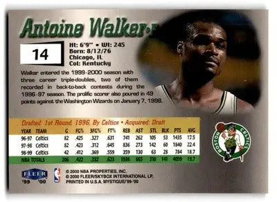 1999-00 Fleer Mystique #14 Antoine Walker - Basketball Card Single