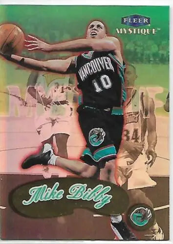 1999-00 Fleer Mystique Gold Mike Bibby basketball card with original gloss NM-MT condition