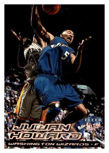 Original gloss Juwan Howard basketball card from Fleer Ultra 1999-00 Wizards collection