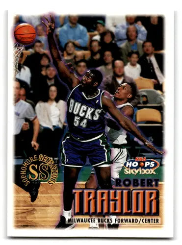 Robert Traylor basketball card from 1999-00 Hoops with original gloss and excellent Bucks condition