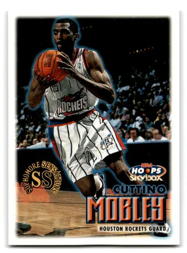 Original gloss Cuttino Mobley basketball trading card from 1999-00 Hoops Rockets NM