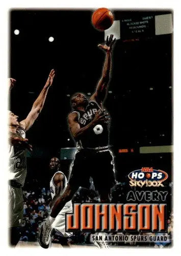 Original gloss Avery Johnson basketball card from 1999-00 Hoops Spurs collection