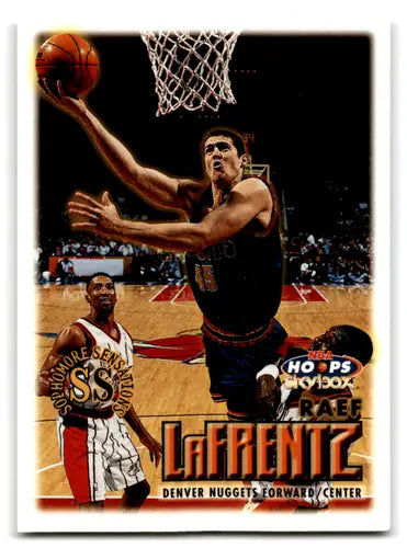 Original gloss Raef LaFrentz basketball card from 1999-00 Hoops Nuggets series