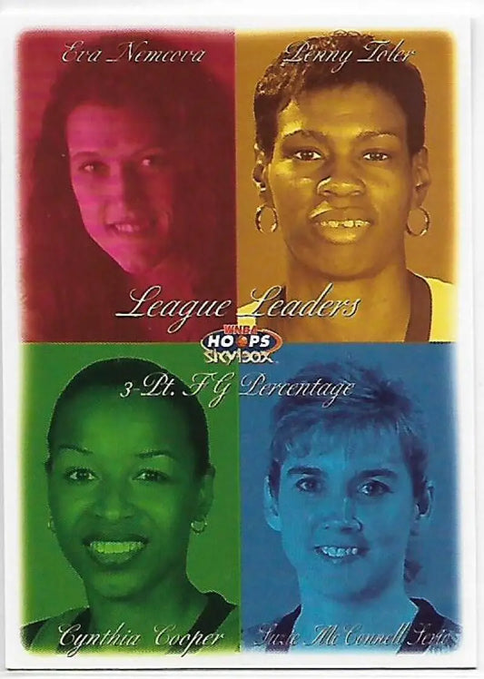 1999-00 Hoops WNBA #10 Eva Nemcova/Penny Toler/Suzie McConnell Serio/Cynthia Cooper NM-MT Cleveland Rockers/Los Angeles