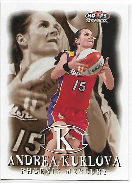 1999-00 Hoops WNBA #15 Andrea Kuklova NM-MT Phoenix Mercury Basketball Card