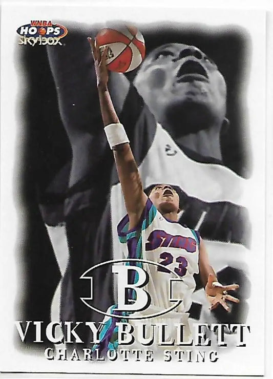 1999-00 Hoops WNBA #21 Vicky Bullett NM-MT Charlotte Sting Basketball Card