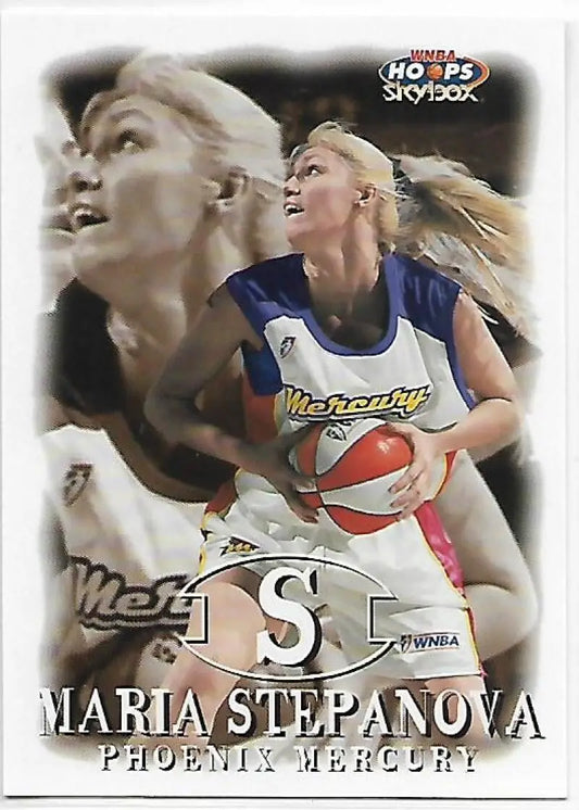 1999-00 Hoops WNBA #25 Maria Stepanova NM-MT RC Rookie Phoenix Mercury Basketball Card