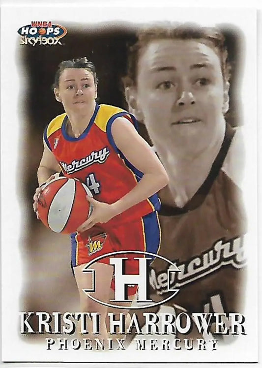 1999-00 Hoops WNBA #29 Kristi Harrower NM-MT RC Rookie Phoenix Mercury Basketball Card