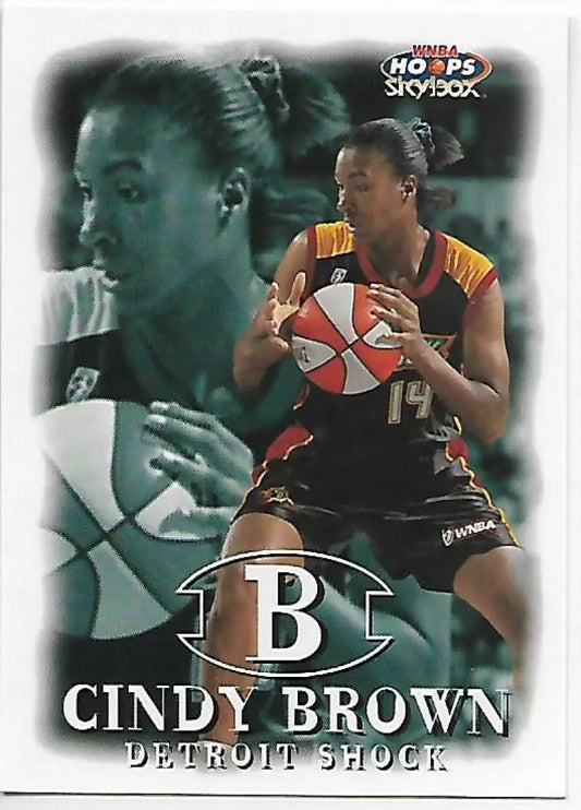 1999-00 Hoops WNBA #33 Cindy Brown NM-MT Detroit Shock Basketball Card