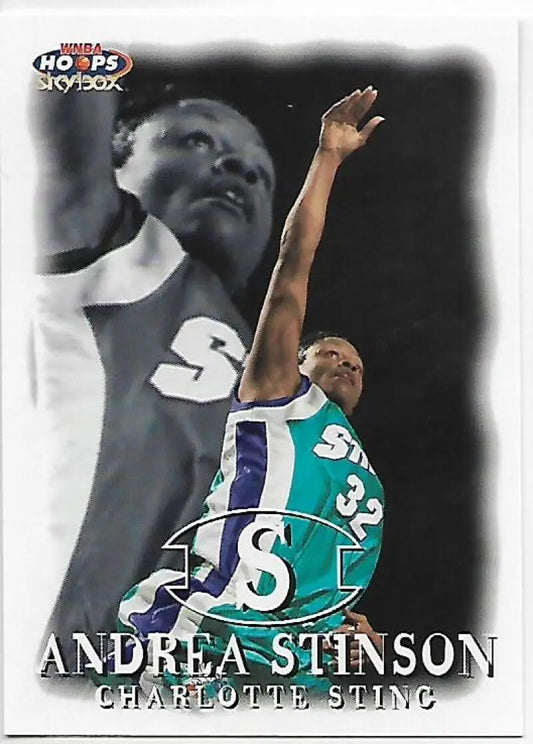 1999-00 Hoops WNBA #42 Andrea Stinson NM-MT Charlotte Sting Basketball Card