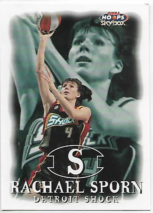 1999-00 Hoops WNBA #44 Rachael Sporn NM-MT RC Rookie Detroit Shock Basketball Card