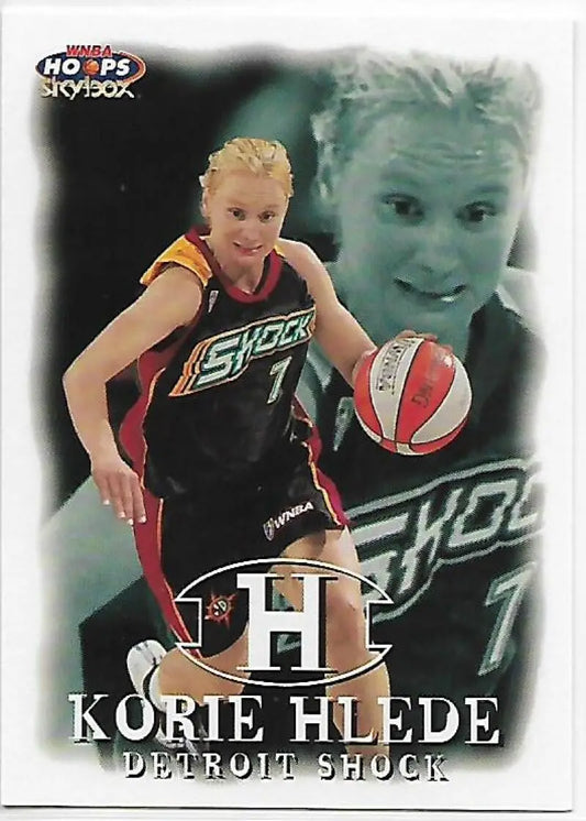 1999-00 Hoops WNBA #52 Korie Hlede NM-MT RC Rookie Detroit Shock Basketball Card