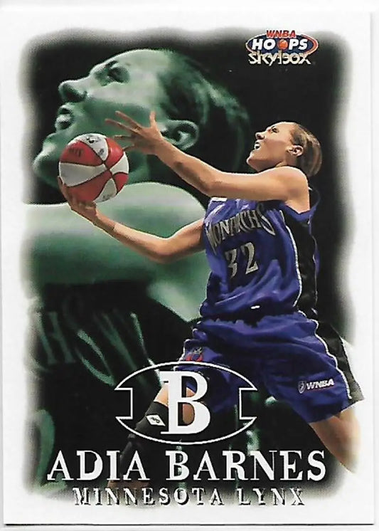1999-00 Hoops WNBA #62 Adia Barnes NM-MT RC Rookie Minnesota Lynx Basketball Card