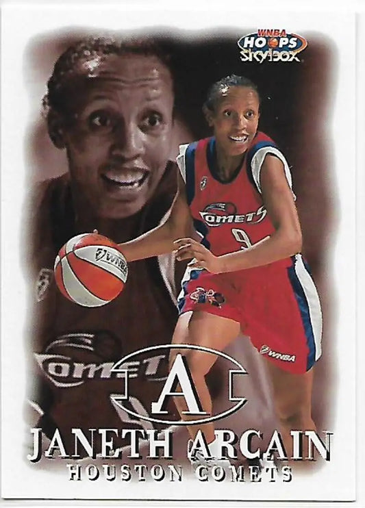 1999-00 Hoops WNBA #64 Janeth Arcain NM-MT Houston Comets Basketball Card