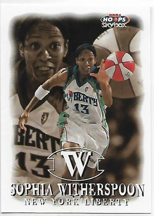 1999-00 Hoops WNBA #72 Sophia Witherspoon NM-MT New York Liberty Basketball Card