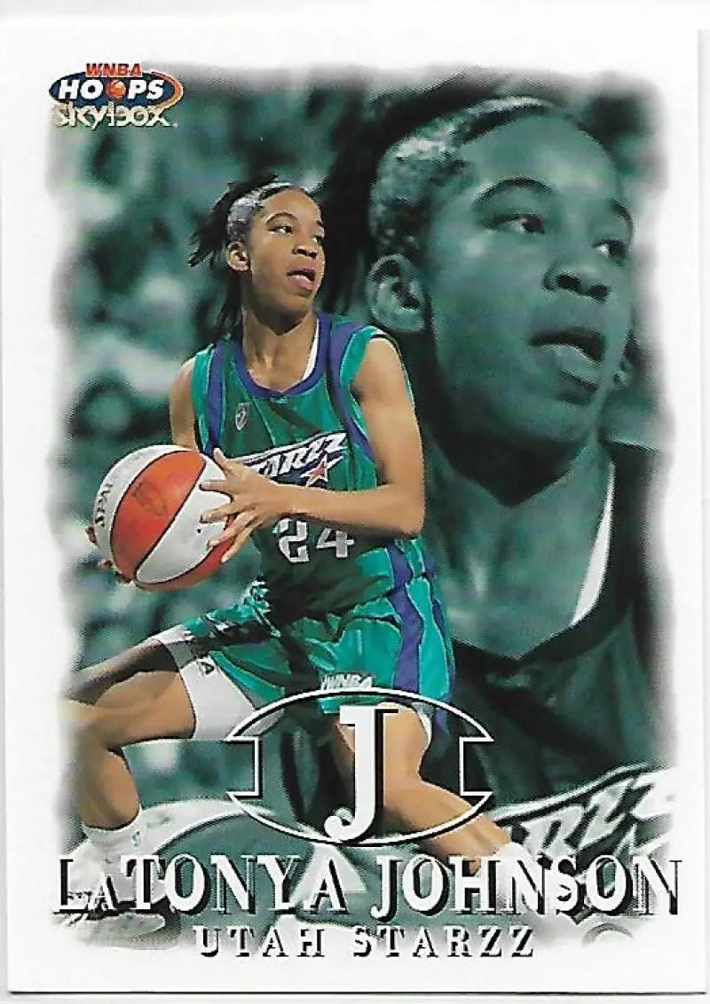 1999-00 Hoops WNBA #78 LaTonya Johnson NM-MT RC Rookie Utah Starzz Basketball Card - Basketball Card Single