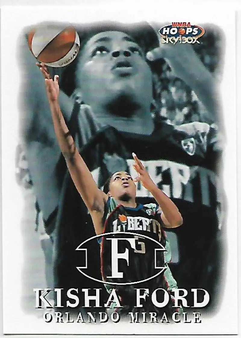 1999-00 Hoops WNBA #80 Kisha Ford NM-MT Orlando Miracle Basketball Card - Basketball Card Single