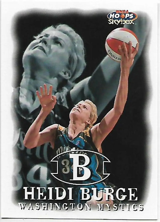 1999-00 Hoops WNBA #86 Heidi Burge NM-MT Washington Mystics Basketball Card