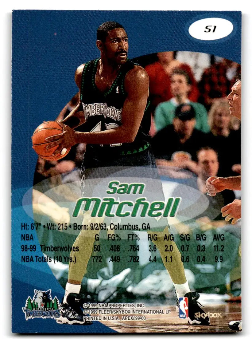 1999-00 SkyBox Apex #51 Sam Mitchell - Basketball Card Single