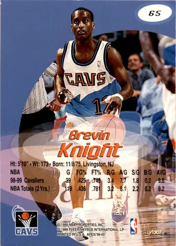 1999-00 SkyBox Apex #65 Brevin Knight EX/NM Cavaliers ID:45990 - Basketball Card Single