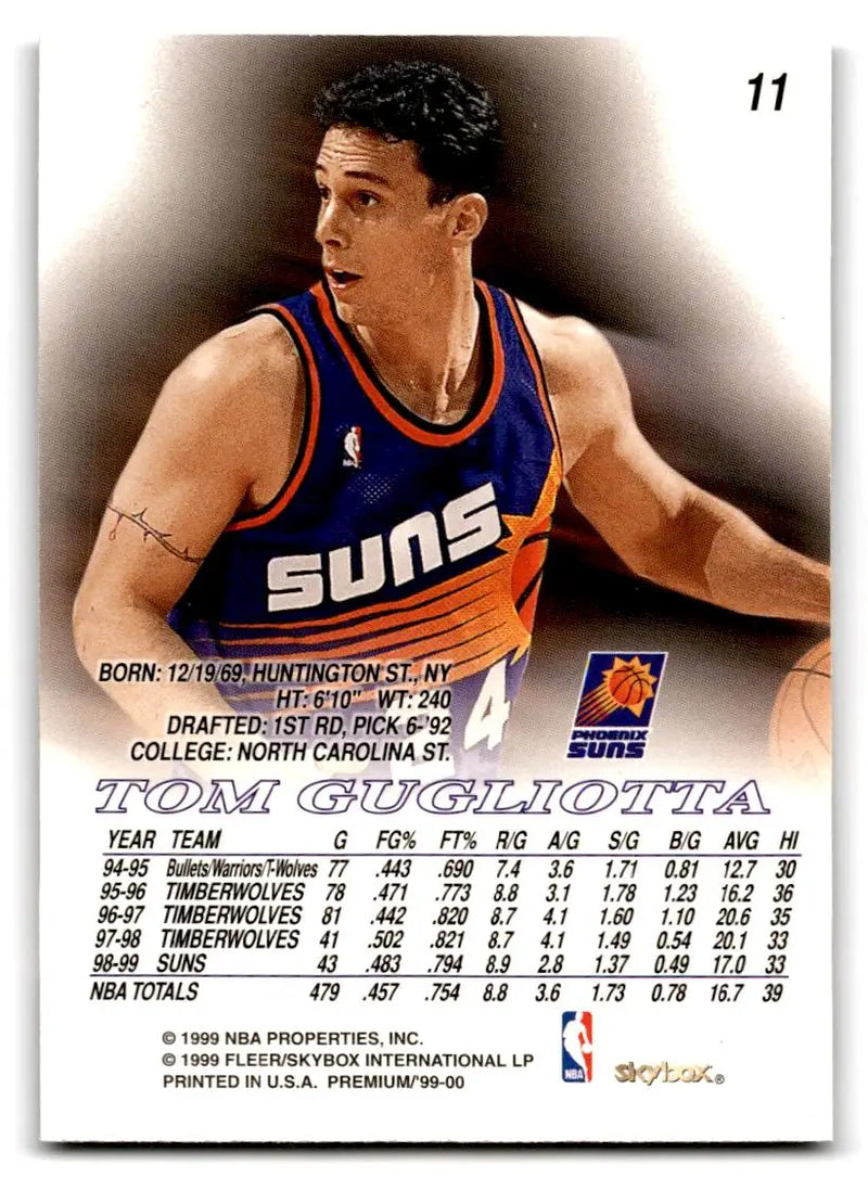 1999-00 SkyBox Premium #11 Tom Gugliotta - Basketball Card Single