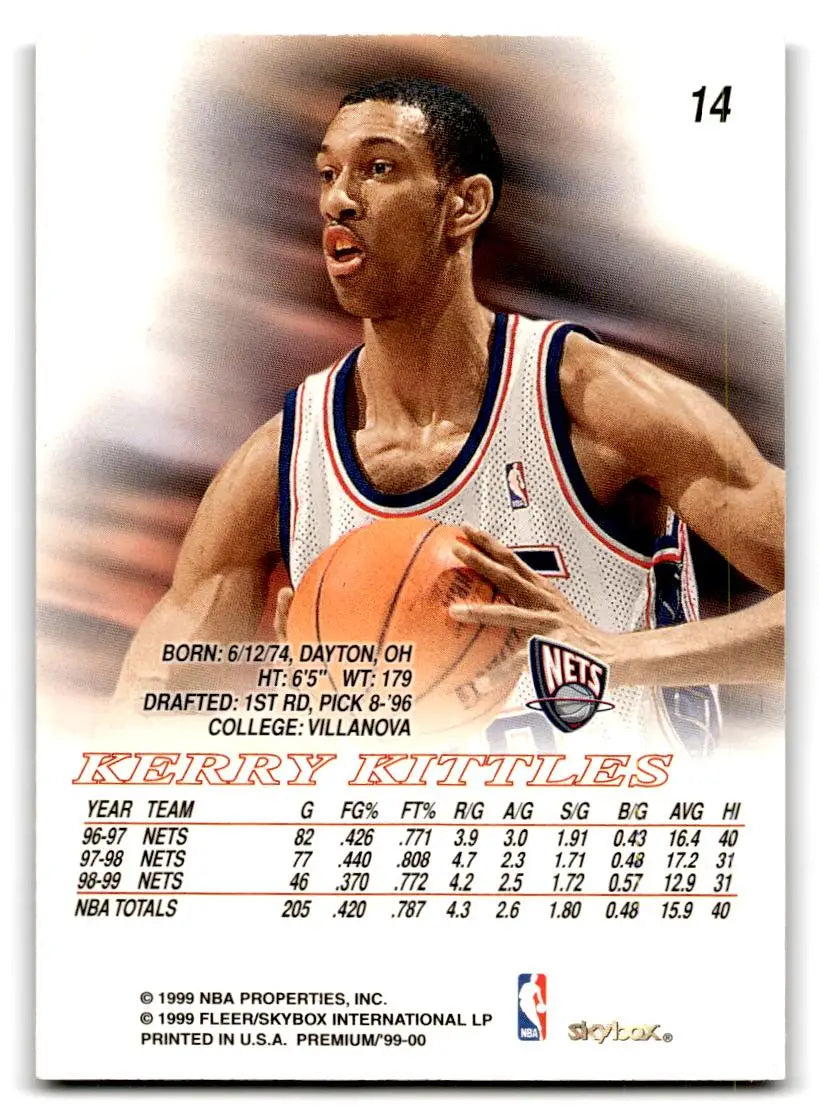 1999-00 SkyBox Premium #14 Kerry Kittles - Basketball Card Single