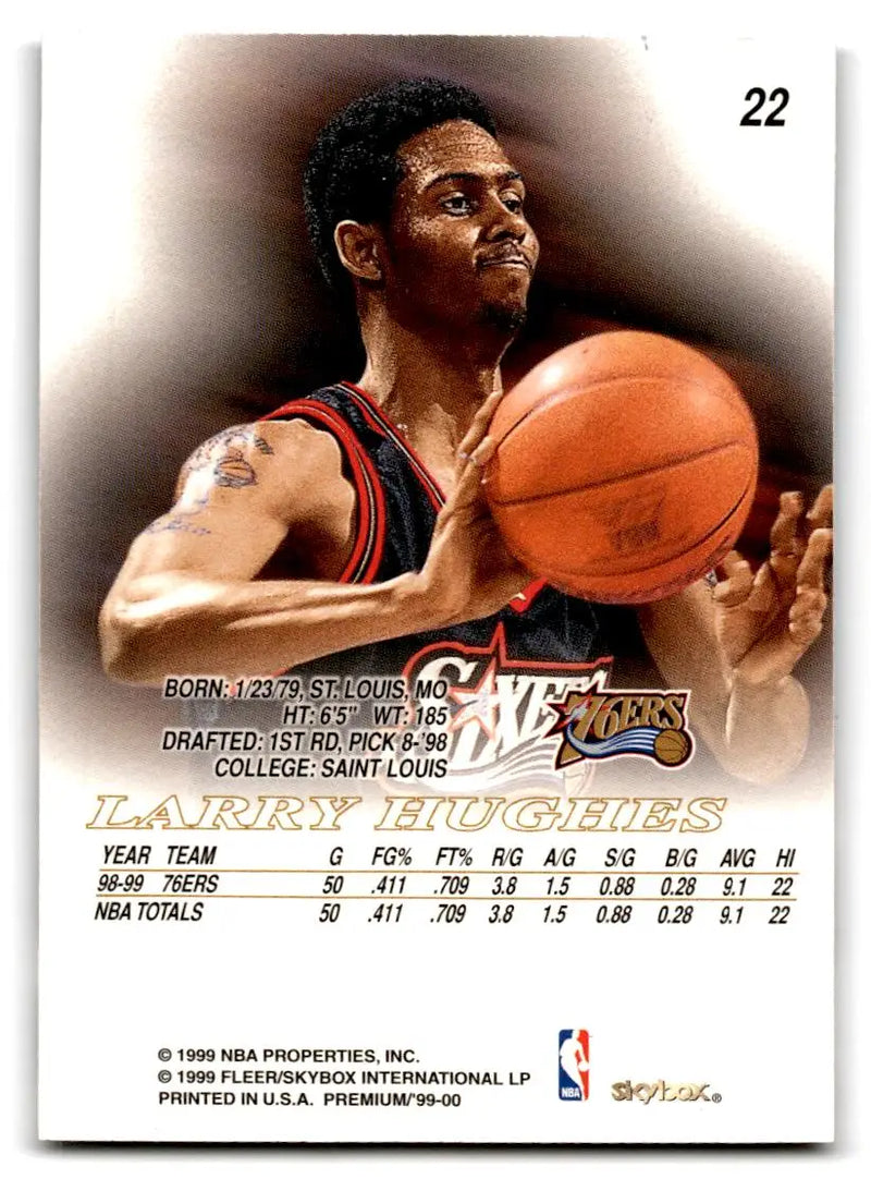 1999-00 SkyBox Premium #22 Larry Hughes - Basketball Card Single