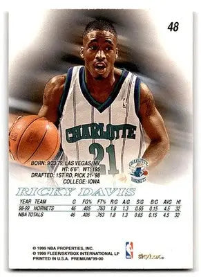 1999-00 SkyBox Premium #48 Ricky Davis - Basketball Card Single