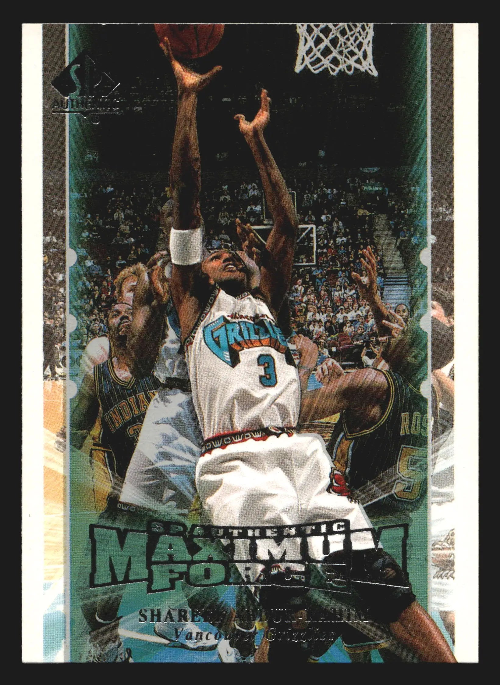 1999-00 SP Authentic Maximum Force #M3 Shareef Abdur-Rahim - Basketball Card Single