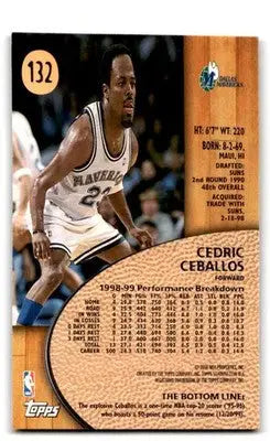 1999-00 Stadium Club #132 Cedric Ceballos - Basketball Card Single
