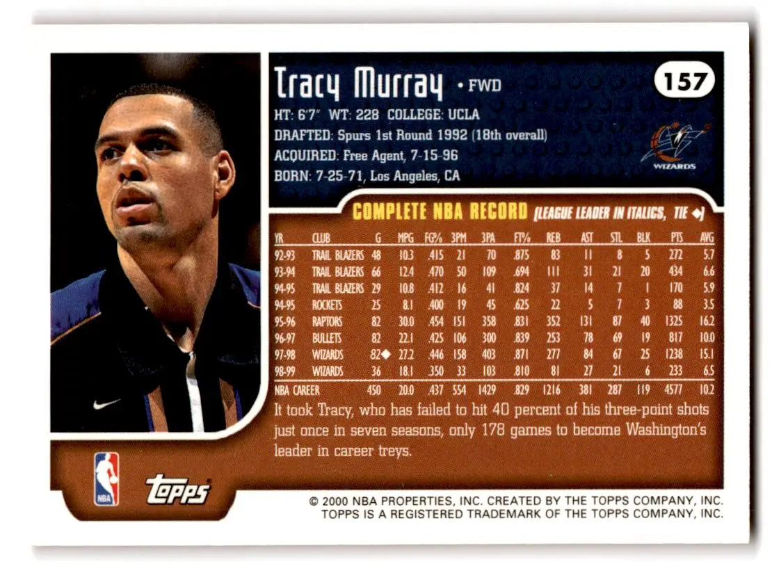 1999-00 Topps #157 Tracy Murray - Basketball Card Single