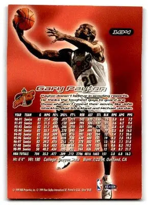 1999-00 Ultra #104 Gary Payton - Basketball Card Single