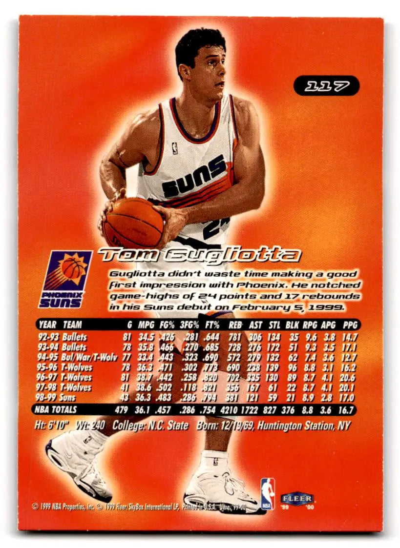 1999-00 Ultra #117 Tom Gugliotta - Basketball Card Single