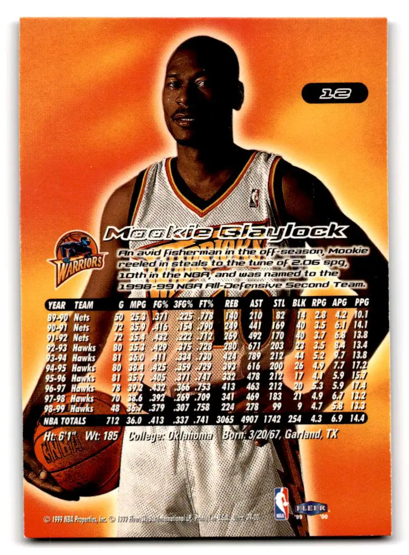 1999-00 Ultra #12 Mookie Blaylock - Basketball Card Single