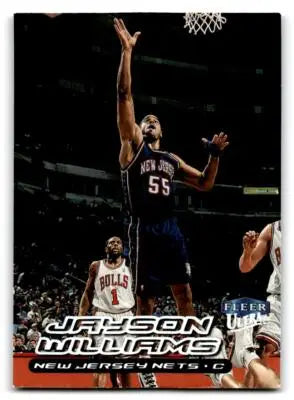 Jayson Williams Jersey Nets trading card from 1999-00 Ultra series