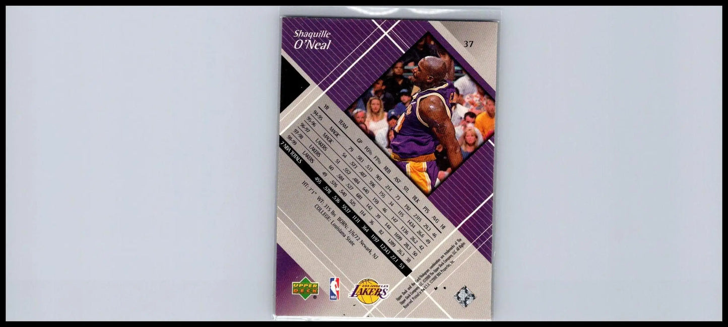 1999-00 Upper Deck Black Diamond #37 Shaquille O’Neal basketball card collectible