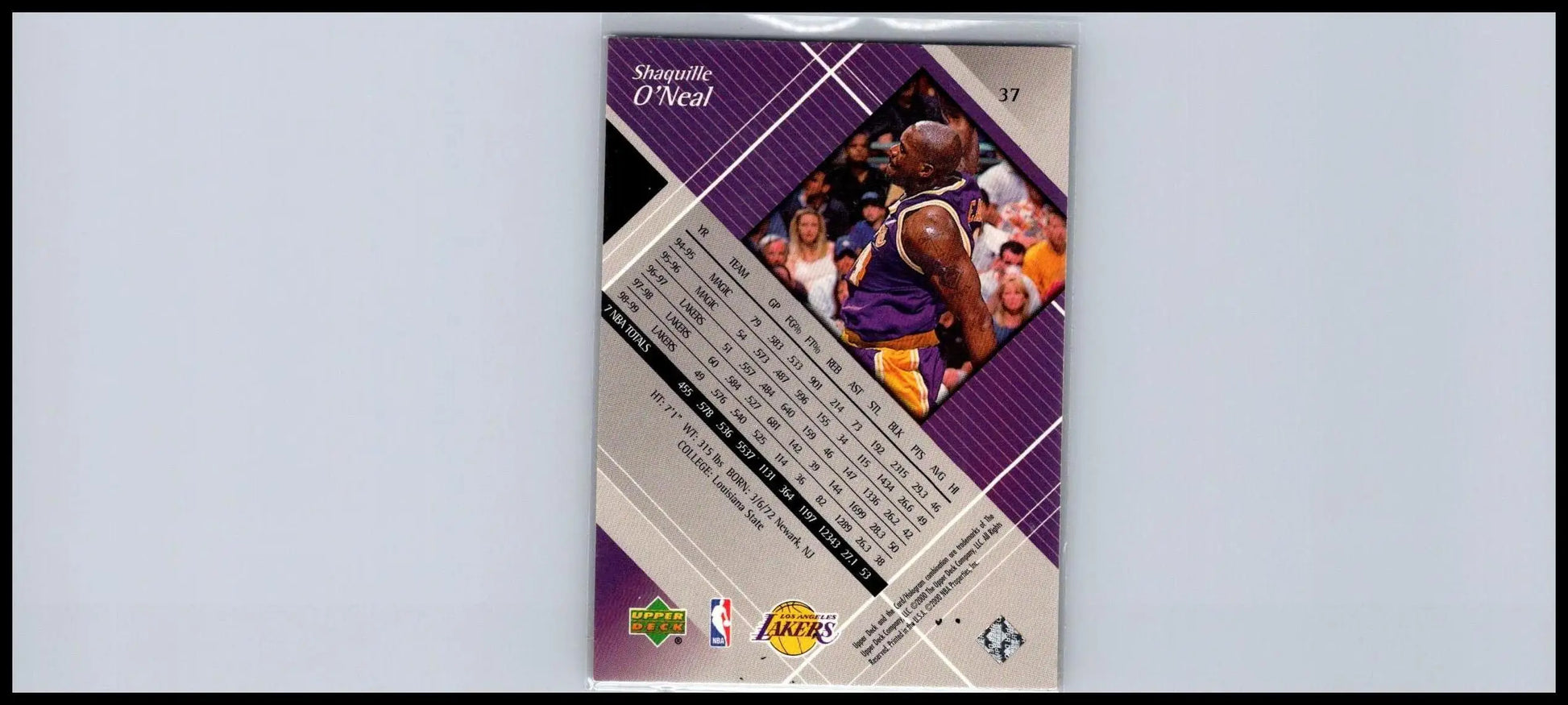 1999-00 Upper Deck Black Diamond #37 Shaquille O’Neal basketball card collectible