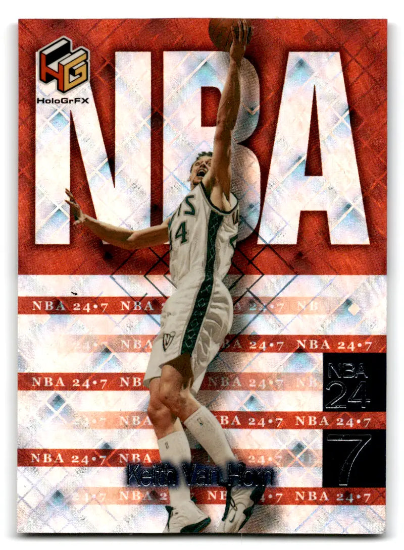 1999-00 Upper Deck HoloGrFX Keith Van Horn #N14 NBA 24-7 New Jersey Nets - Basketball Card Single